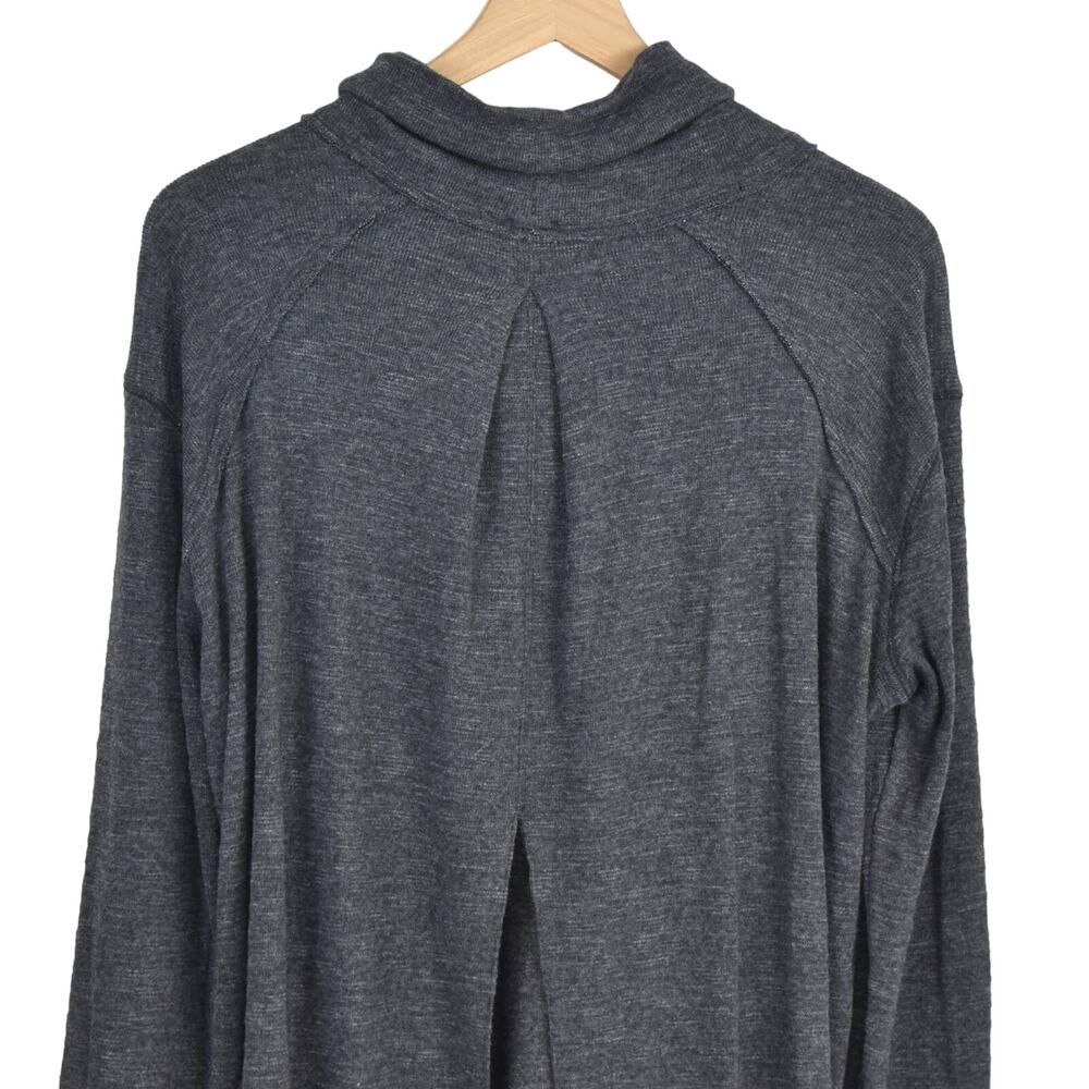Free People Split Back Cowl Neck Top, large, NWT - Picture 9 of 10